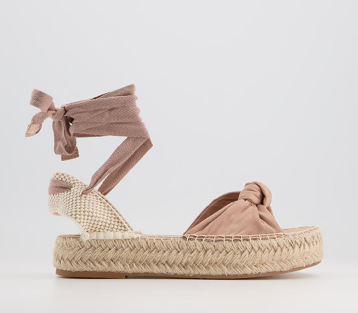 Office Sudden Knotted Espadrilles Office Sudden Knotted Espadrilles Nude