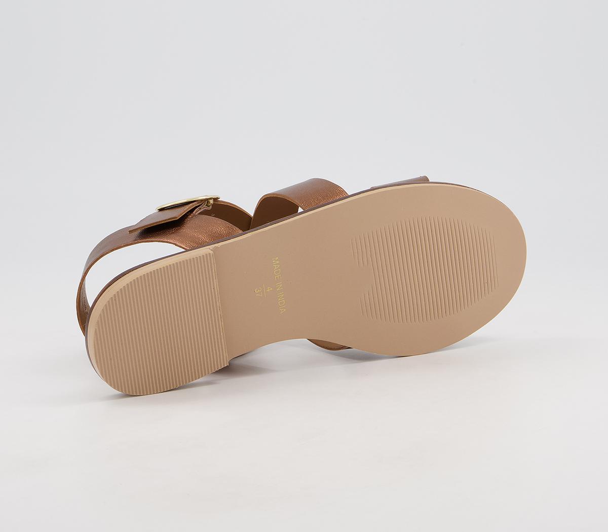 Office Splendid Cross Strap Sandals Office Splendid Cross Strap Sandals Bronze Leather