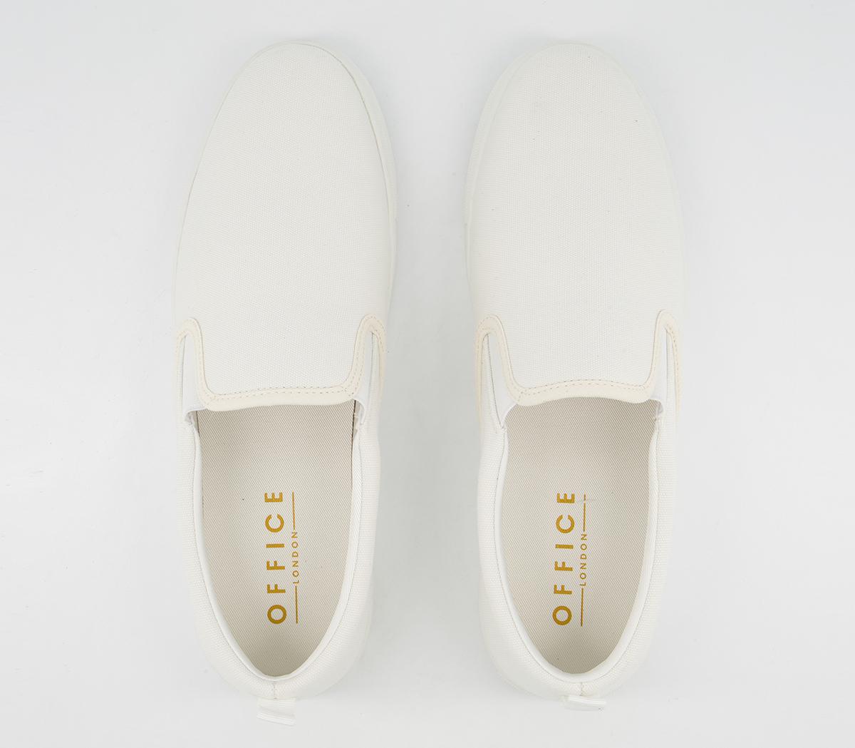 Office Cane Canvas Trainers Office Cane Canvas Trainers Off White Canvas