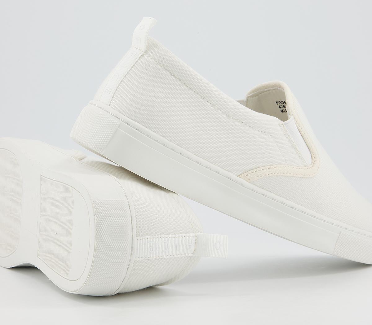 Office Cane Canvas Trainers Office Cane Canvas Trainers Off White Canvas