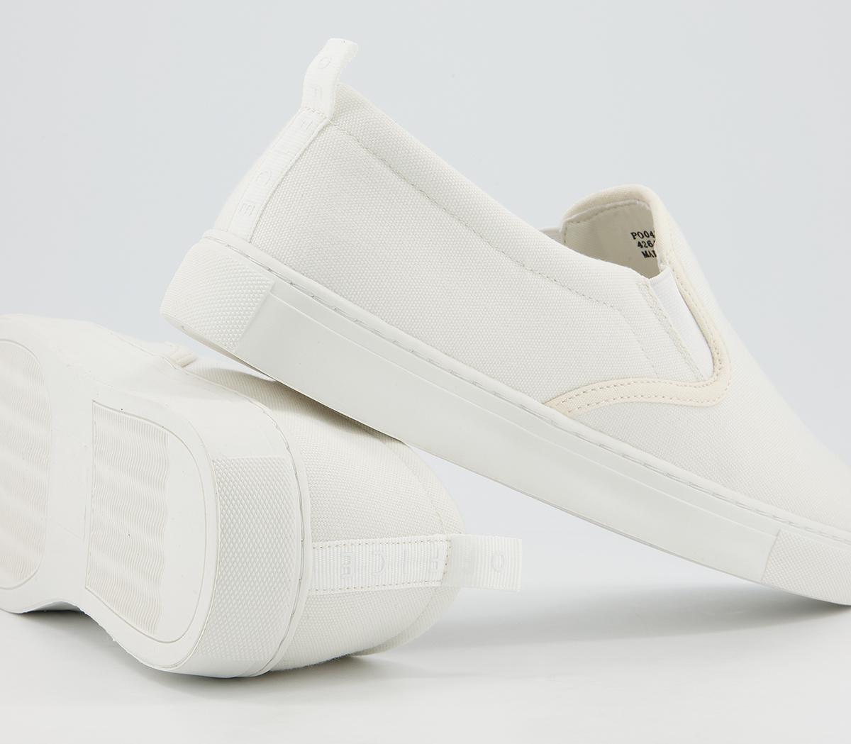 OFFICE Cane Canvas Trainers Off White Canvas - Men's Casual Shoes