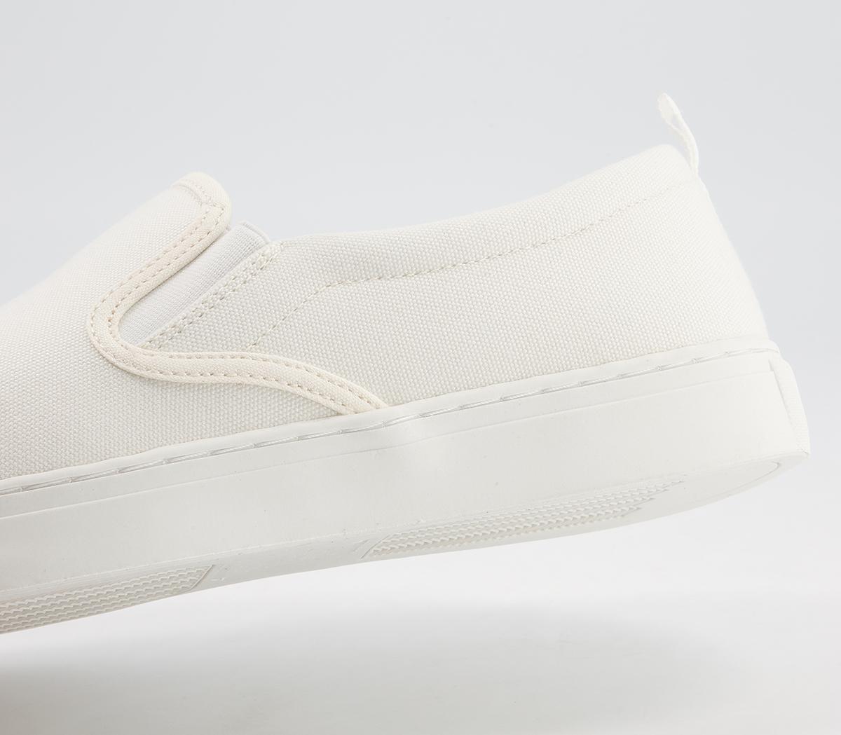 OFFICE Cane Canvas Trainers Off White Canvas - Men's Casual Shoes