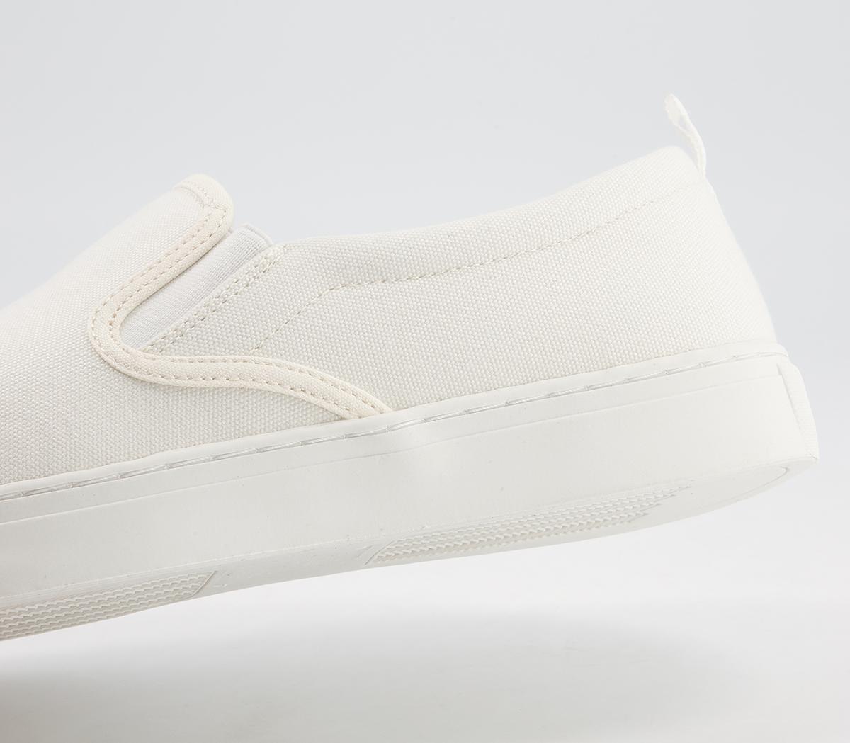 Office Cane Canvas Trainers Office Cane Canvas Trainers Off White Canvas