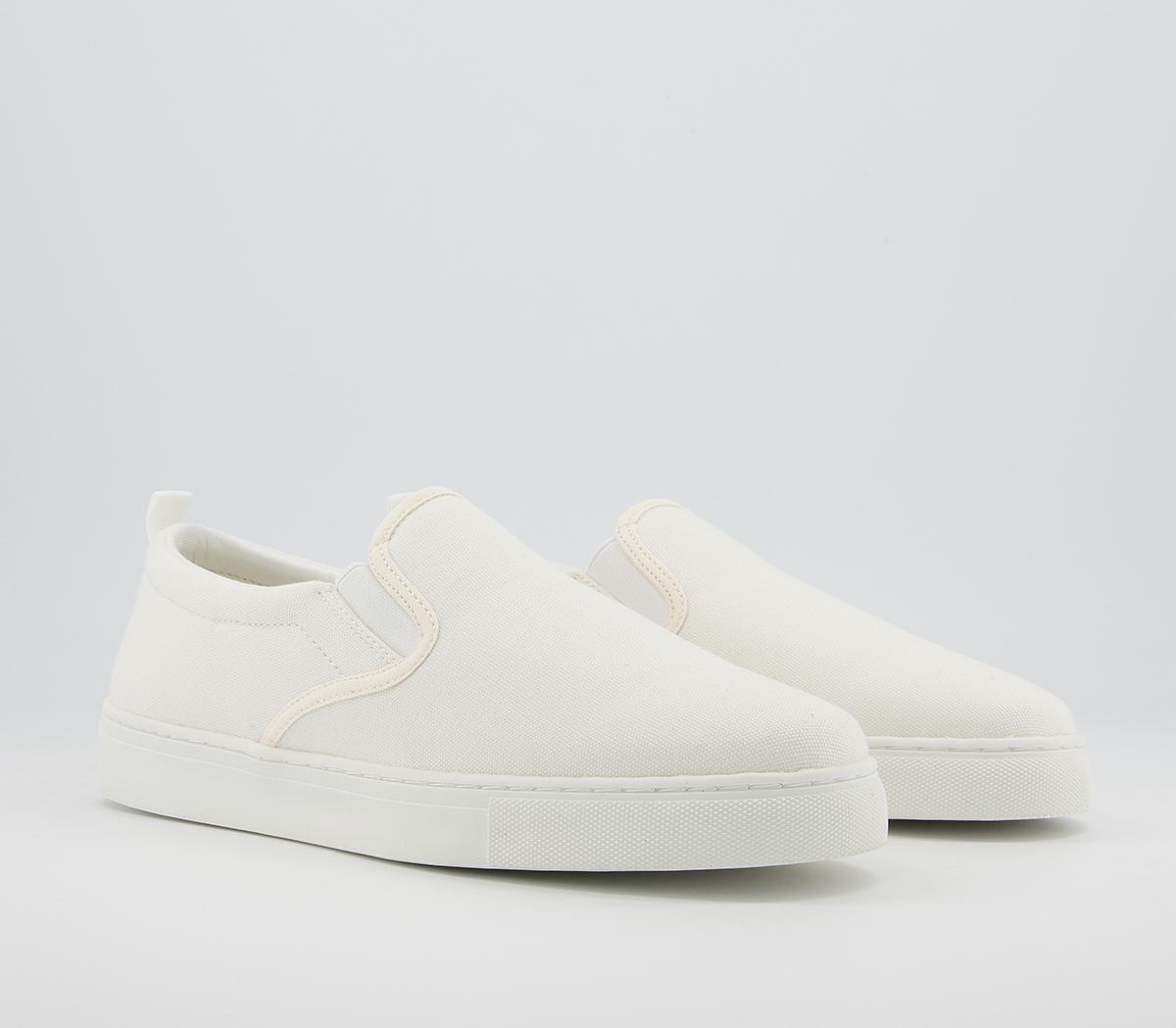 Office Cane Canvas Trainers Office Cane Canvas Trainers Off White Canvas