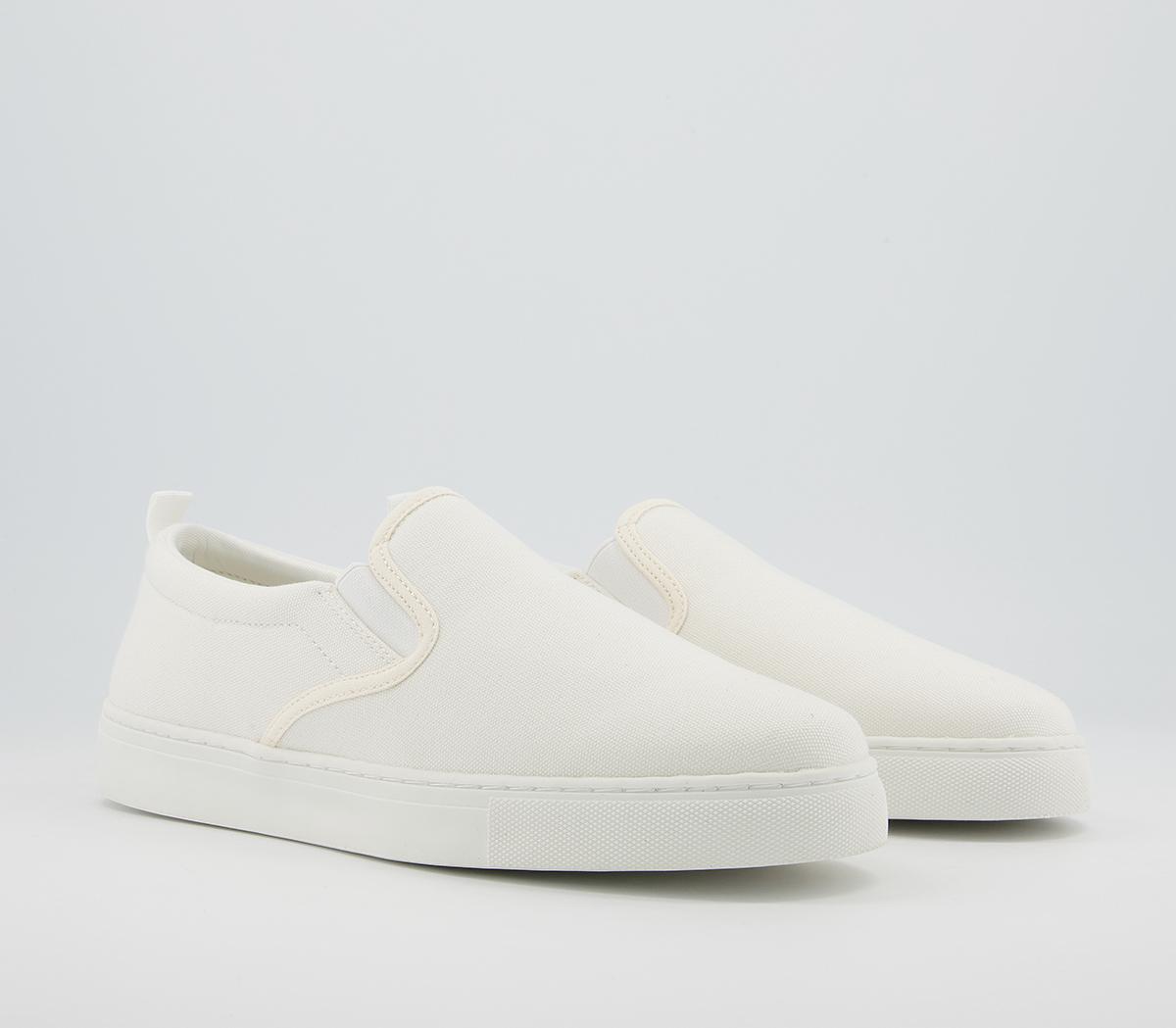 OFFICE Cane Canvas Trainers Off White Canvas - Men's Casual Shoes