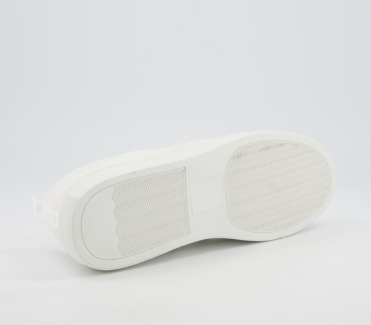 Office Cane Canvas Trainers Office Cane Canvas Trainers Off White Canvas