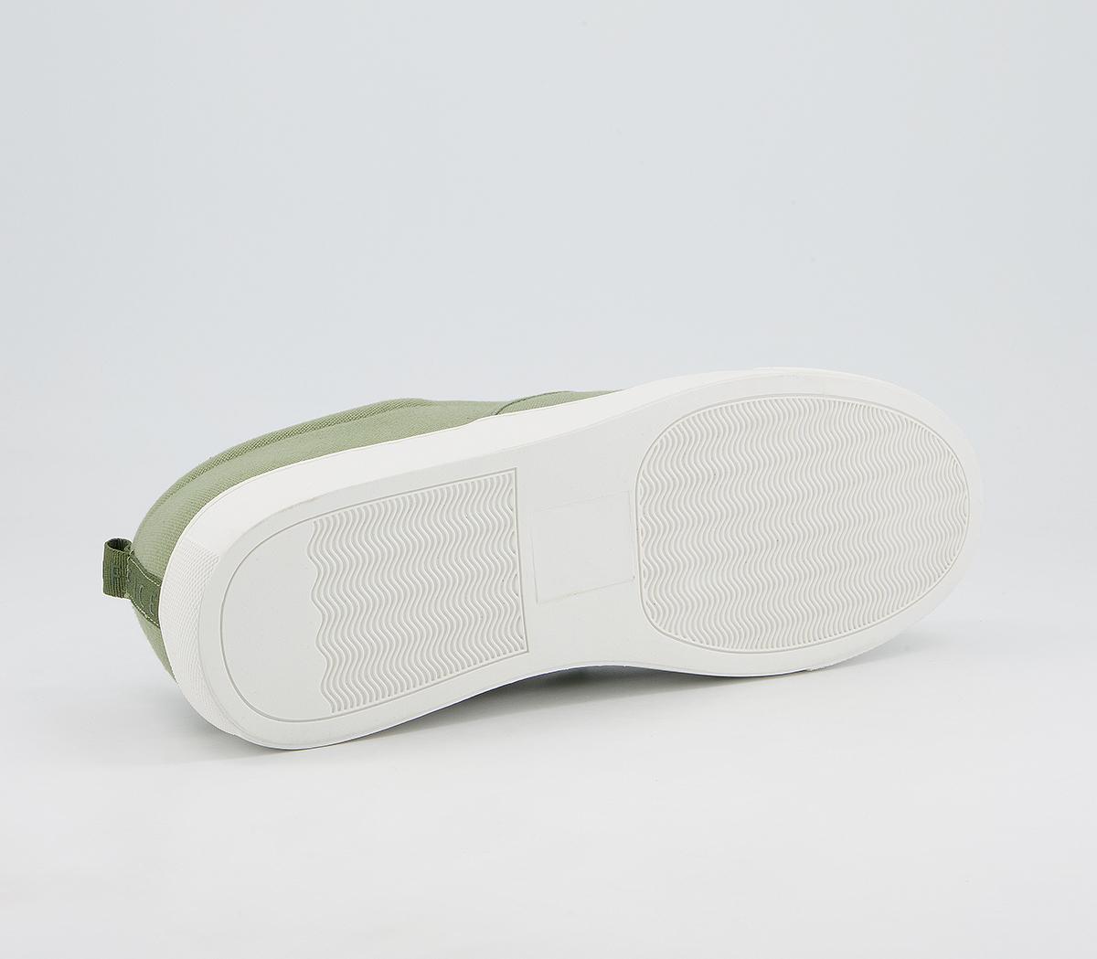 Office Cane Canvas Trainers Office Cane Canvas Trainers Khaki Canvas