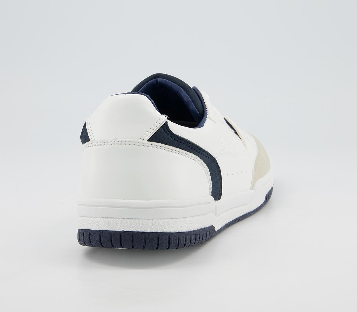 Office Cemal Retro Mid Trainers Office Cemal Retro Mid Trainers White Navy
