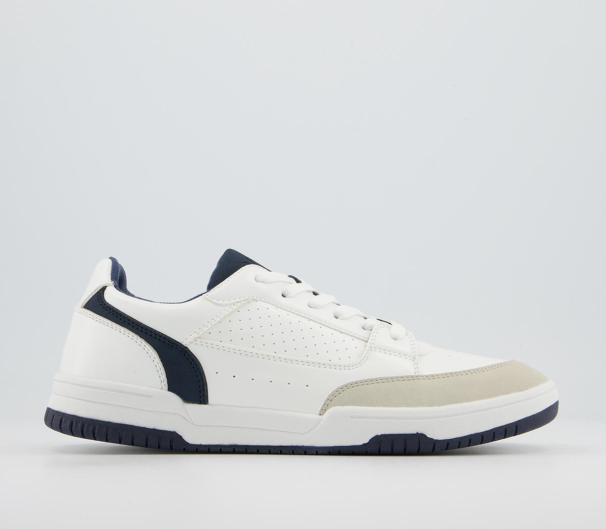 OfficeCemal Retro Mid Trainers OfficeCemal Retro Mid TrainersWhite Navy