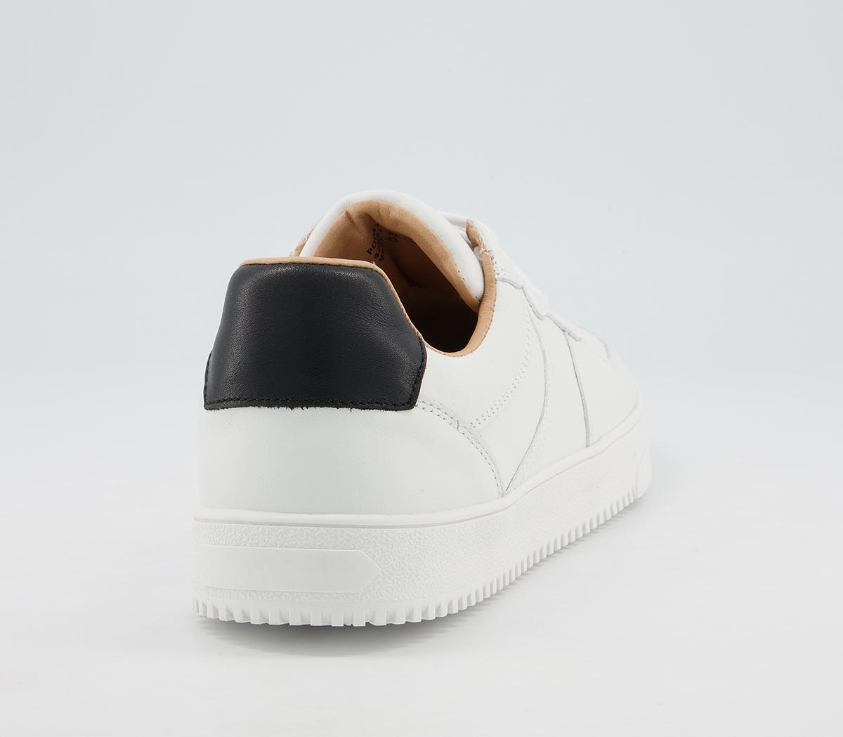 Micro Cleat Office Clemete Micro Cleat Sole Trainers White Leather - Men's Casual Shoes