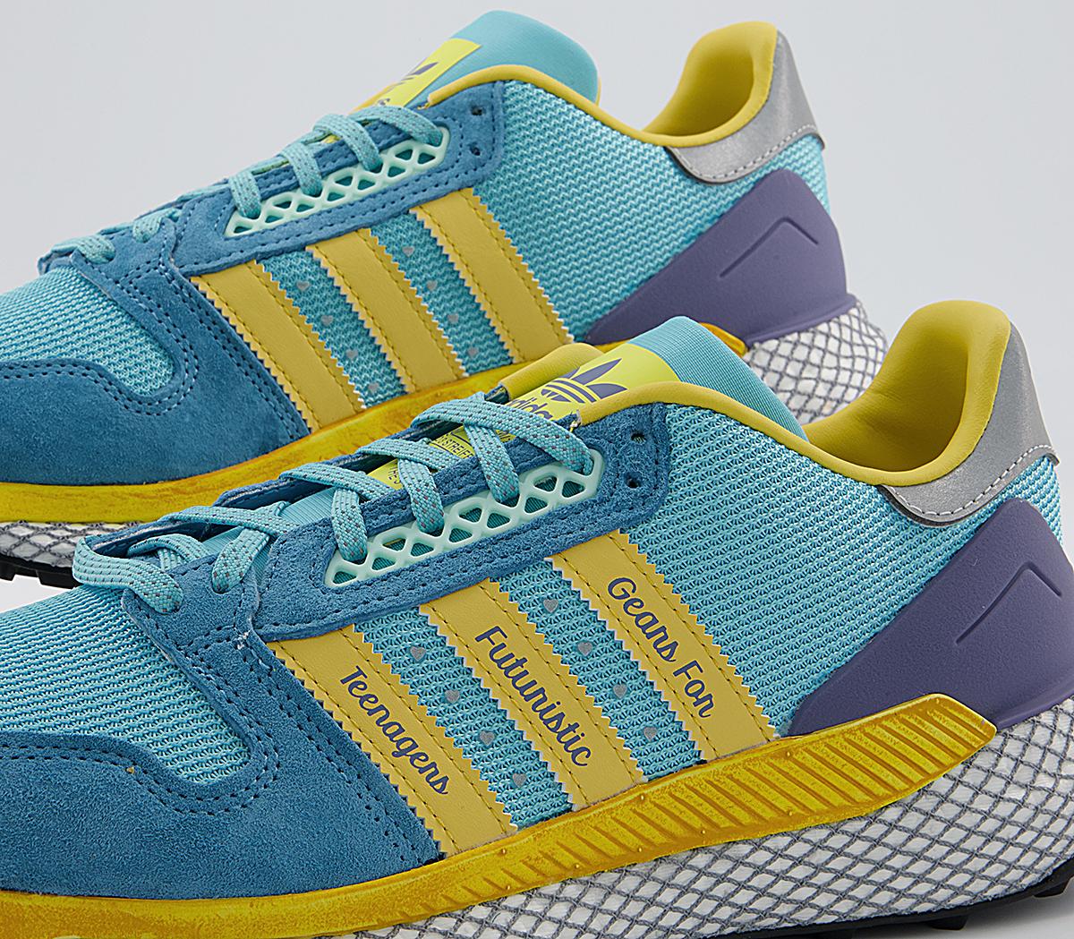 adidas Human Made Questar Trainers adidas Human Made Questar Trainers Light Aqua