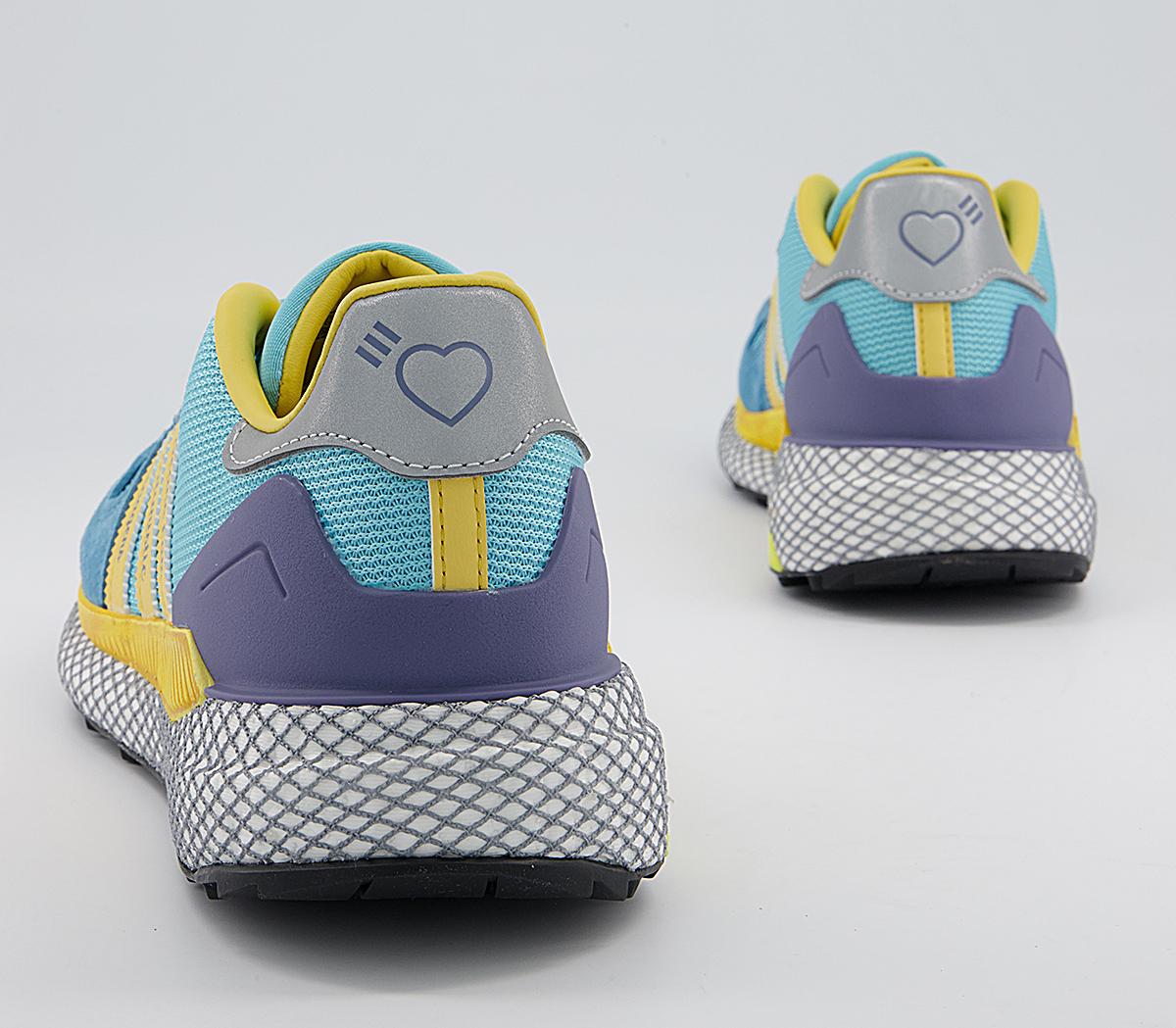 adidas Human Made Questar Trainers adidas Human Made Questar Trainers Light Aqua