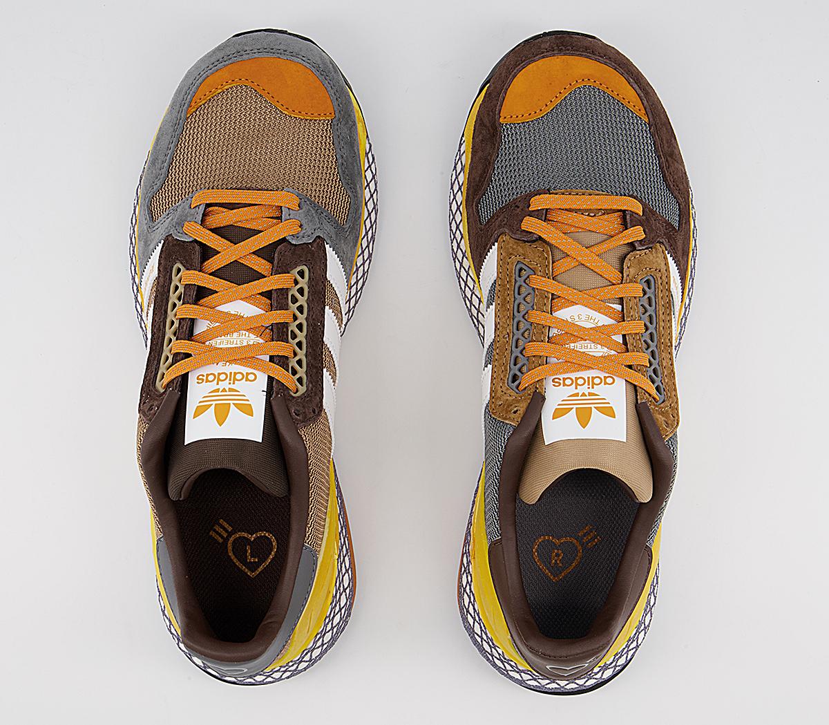 adidas Human Made Questar Trainers adidas Human Made Questar Trainers Cardboard Brown