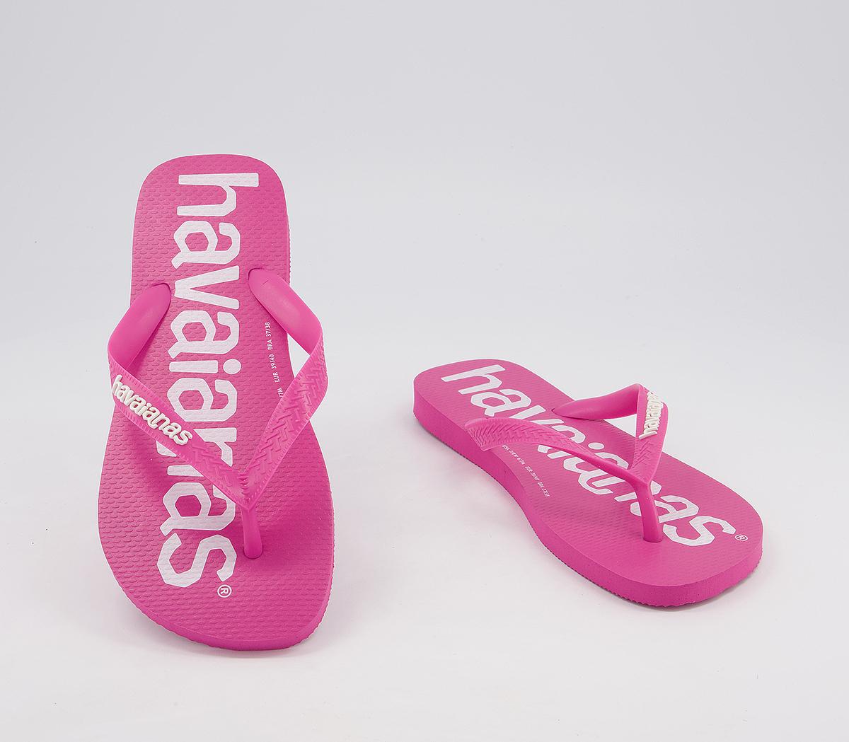 Havaianas Top Logomania Flip Flops Pink - Women’s Flip-Flops