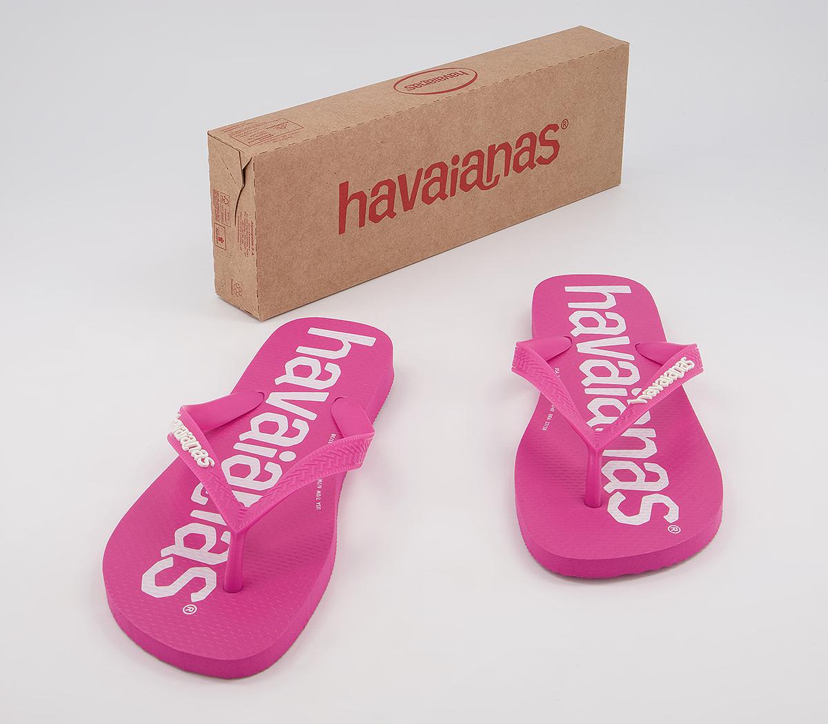 Havaianas Top Logomania Flip Flops Havaianas Top Logomania Flip Flops Pink