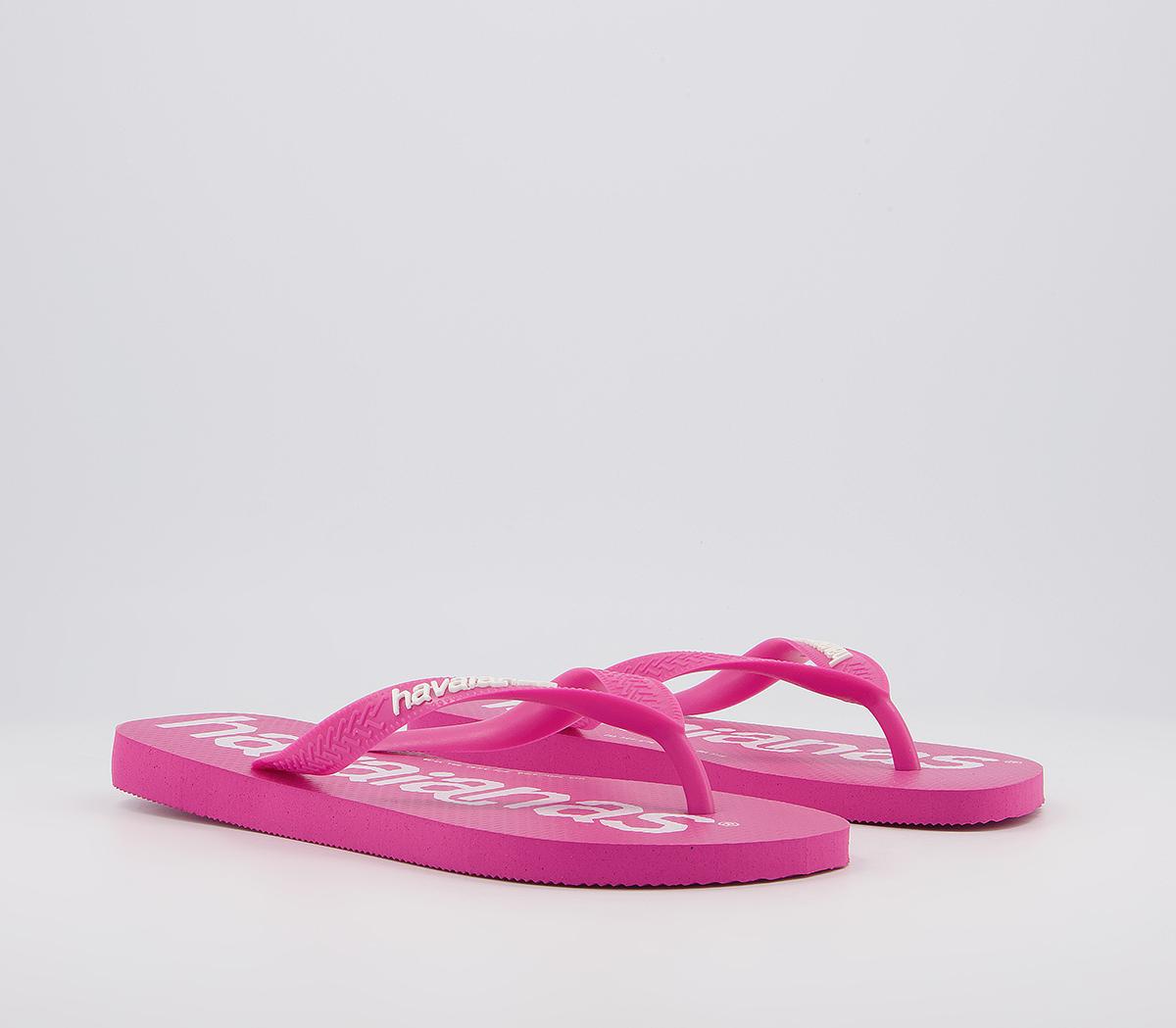 Havaianas Top Logomania Flip Flops Havaianas Top Logomania Flip Flops Pink