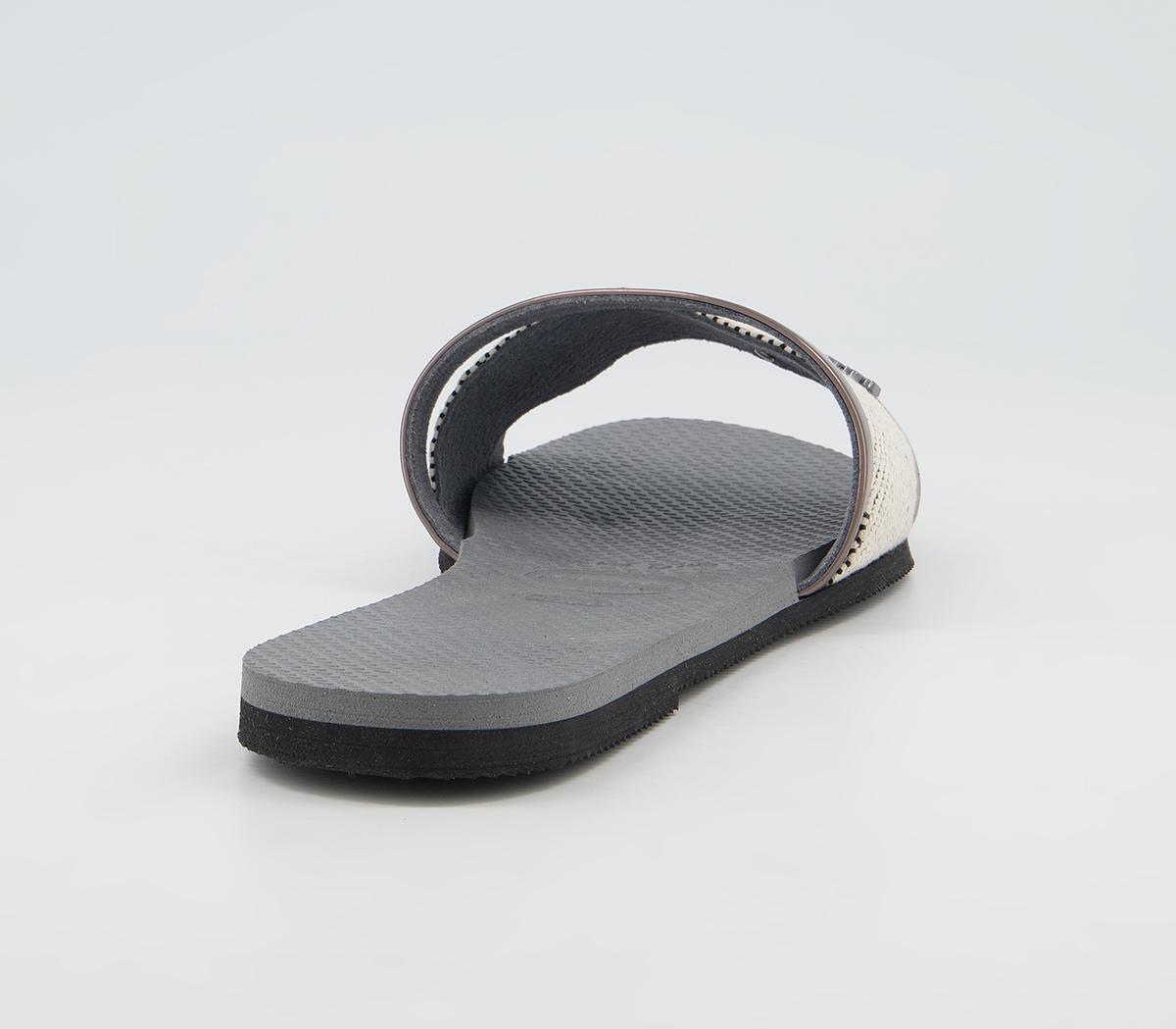 Havaianas You Trancoso Premium Slides Havaianas You Trancoso Premium Slides Steel Grey