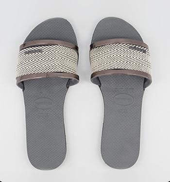 Ladies discount grey sliders