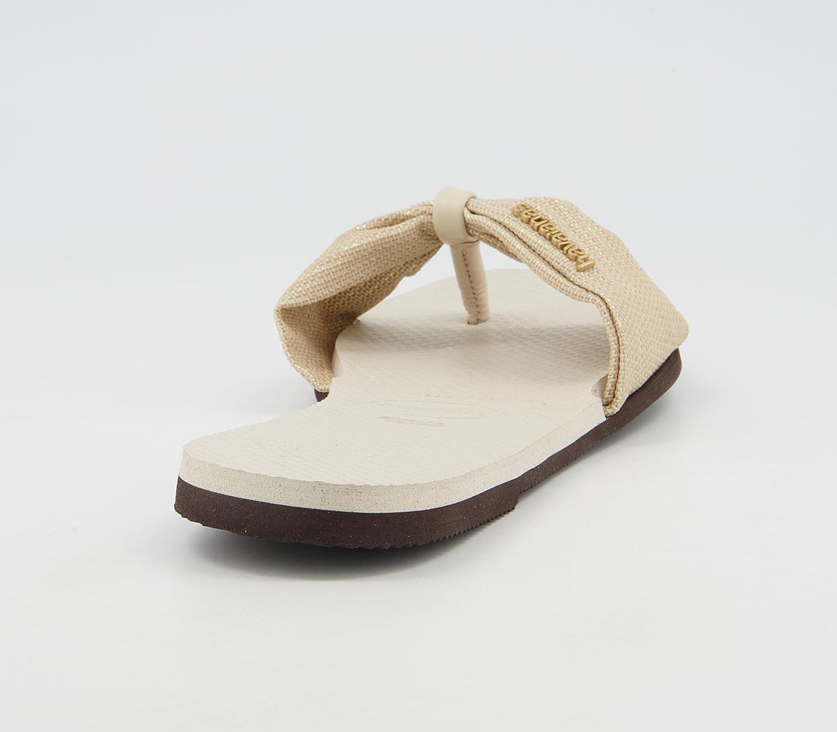 Havaianas You St Tropez Shine Flip Flops Havaianas You St Tropez Shine Flip Flops Beige