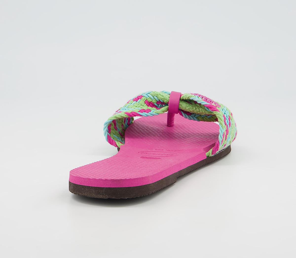 Havaianas You St Tropez Mesh Flip Flops Pink Flux - Women’s Sandals