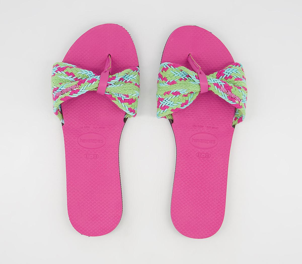 Havaianas You St Tropez Mesh Flip Flops Havaianas You St Tropez Mesh Flip Flops Pink Flux