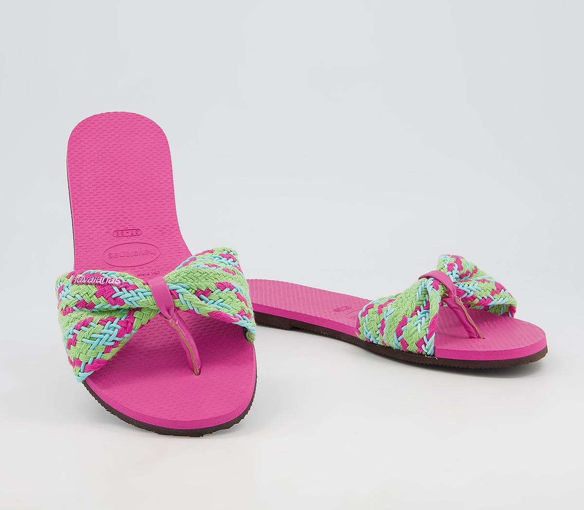 Havaianas You St Tropez Mesh Flip Flops Havaianas You St Tropez Mesh Flip Flops Pink Flux