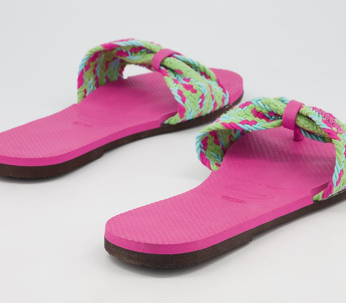 Havaianas You St Tropez Mesh Flip Flops Havaianas You St Tropez Mesh Flip Flops Pink Flux