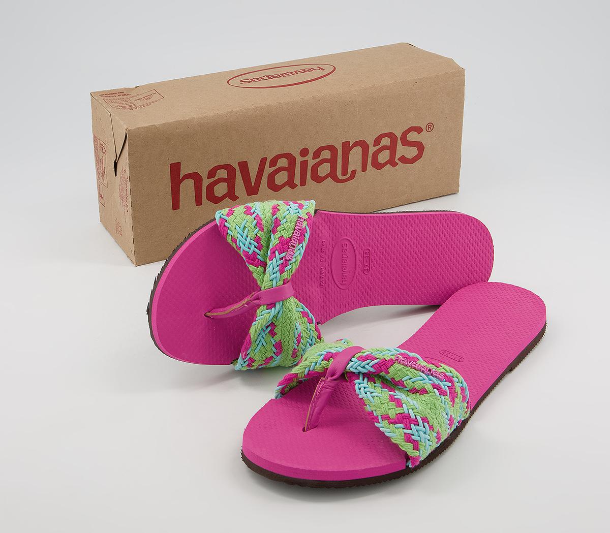 Havaianas You St Tropez Mesh Flip Flops Havaianas You St Tropez Mesh Flip Flops Pink Flux