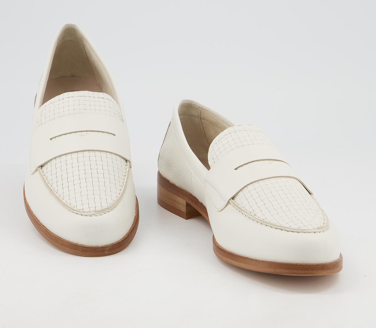 Office Fire-feature Loafers Office Fire-feature Loafers Off White Leather