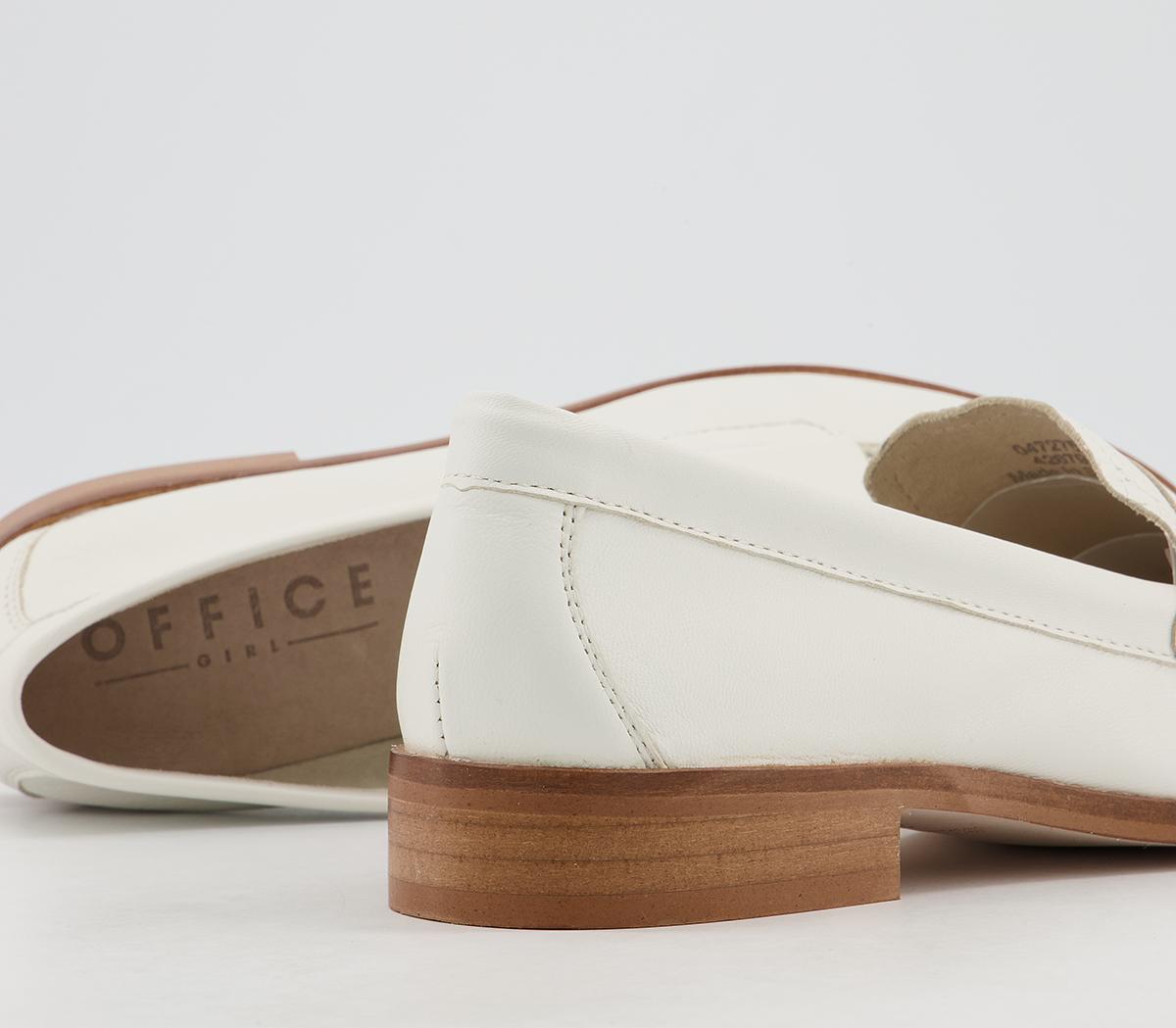 Office Fire-feature Loafers Office Fire-feature Loafers Off White Leather