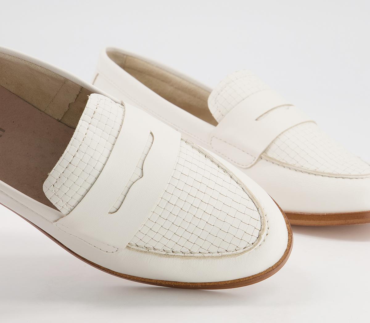 Office Fire-feature Loafers Office Fire-feature Loafers Off White Leather