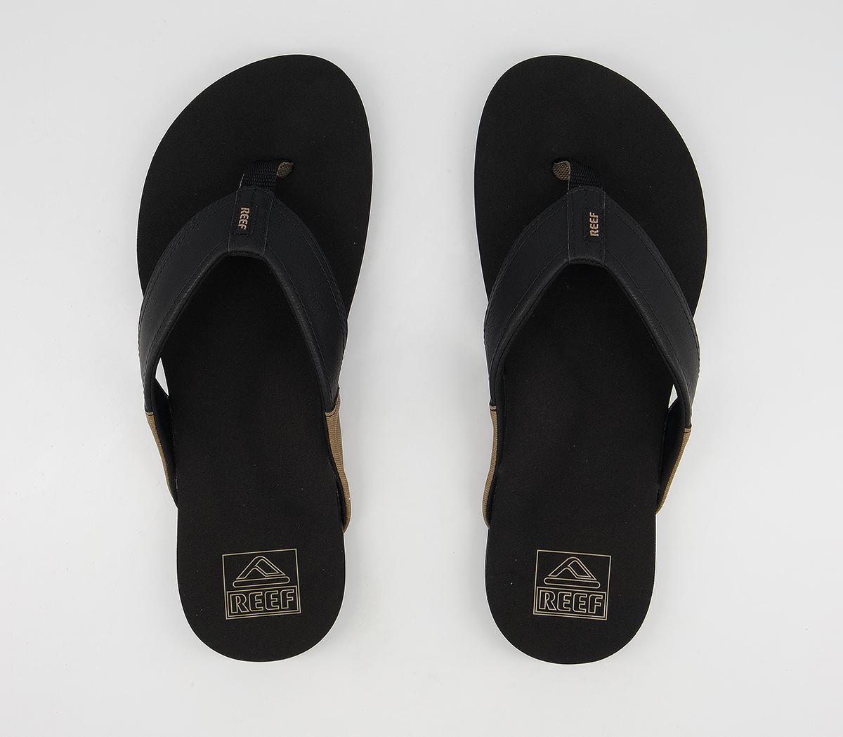 ReefReef Newport Flip Flops ReefReef Newport Flip FlopsBlack