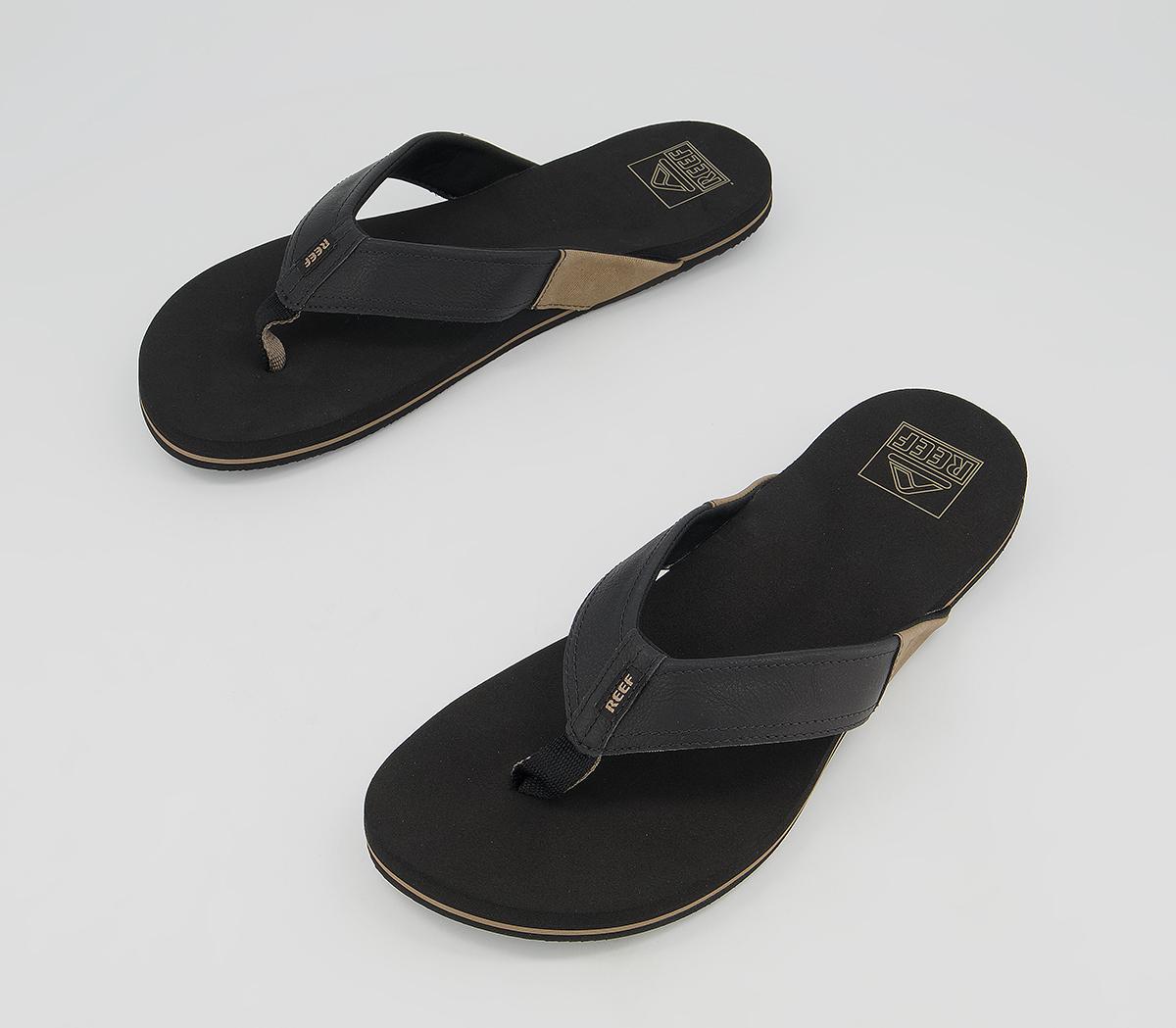 ReefReef Newport Flip Flops ReefReef Newport Flip FlopsBlack