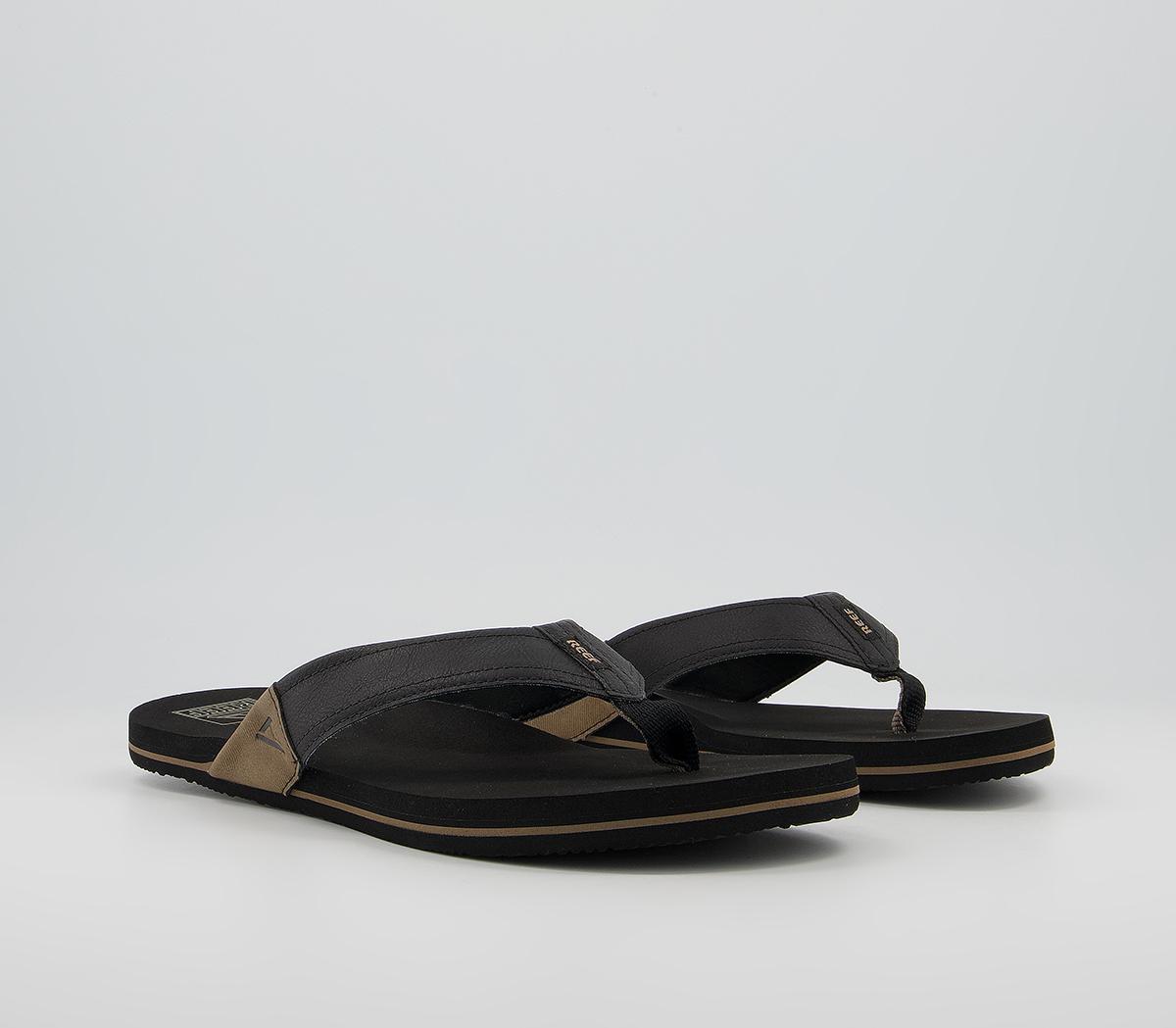 ReefReef Newport Flip Flops ReefReef Newport Flip FlopsBlack