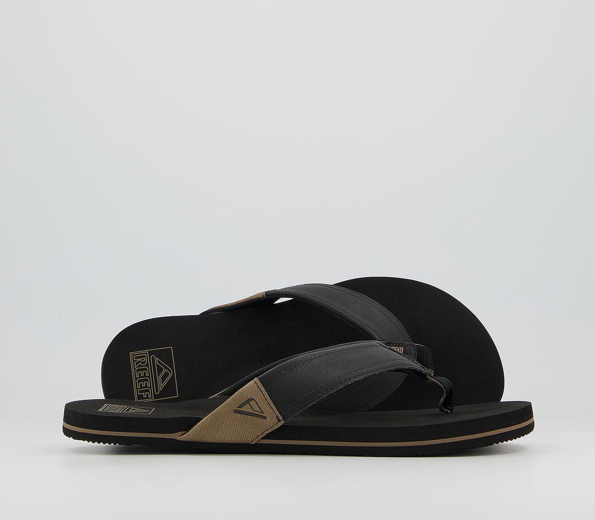 ReefReef Newport Flip Flops ReefReef Newport Flip FlopsBlack