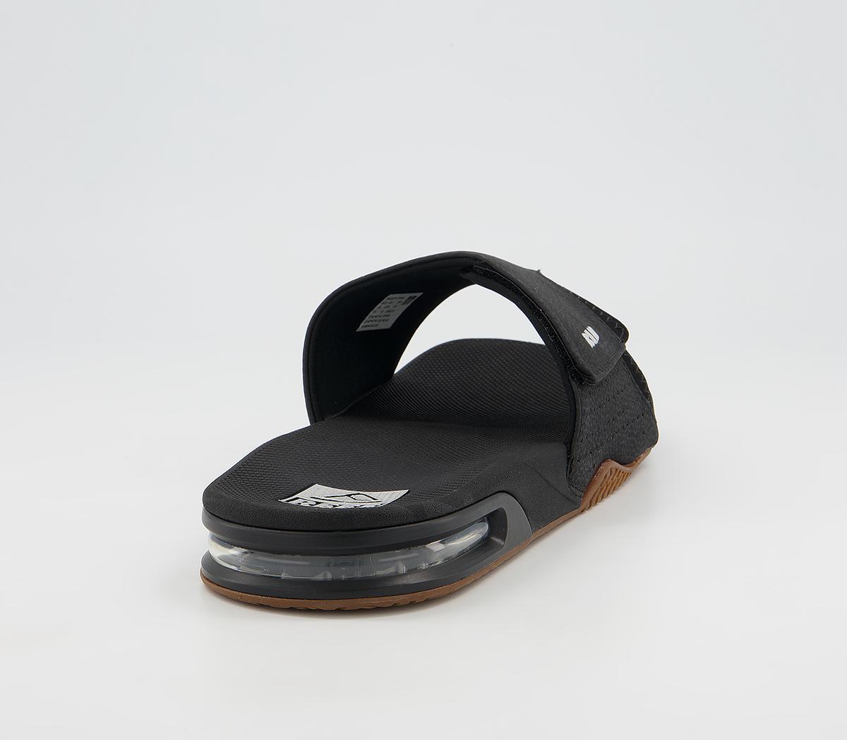 Reef Fanning Slides Reef Fanning Slides Black Silver