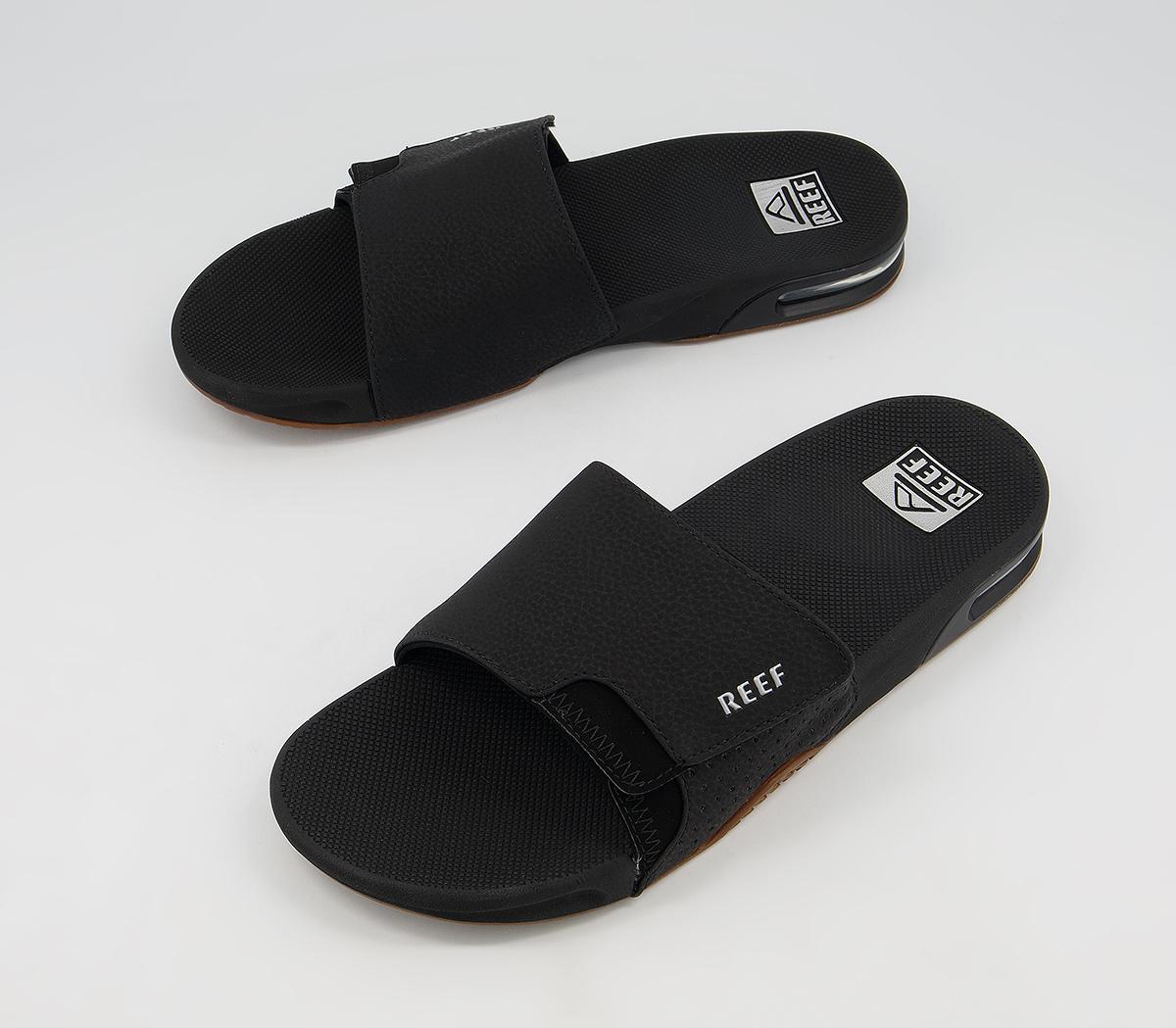 Reef Fanning Slides Reef Fanning Slides Black Silver
