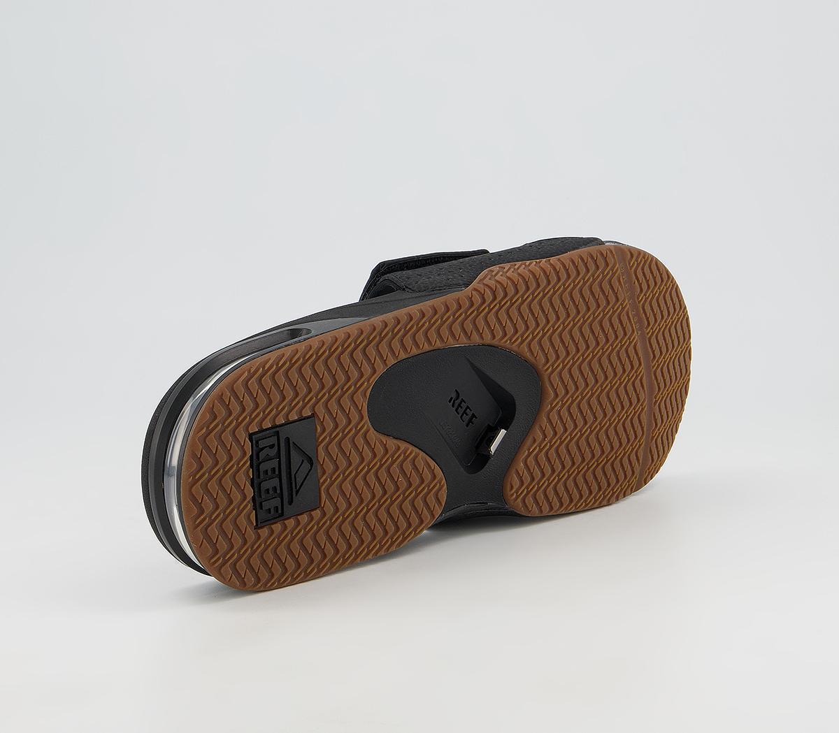 Reef Fanning Slides Reef Fanning Slides Black Silver
