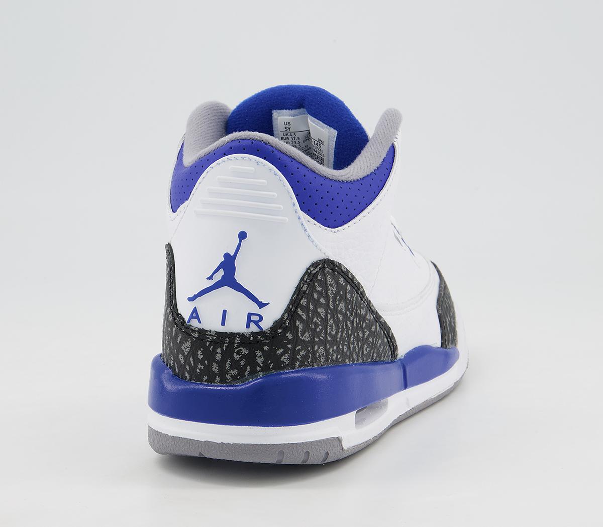 jordan 3 white blue multi
