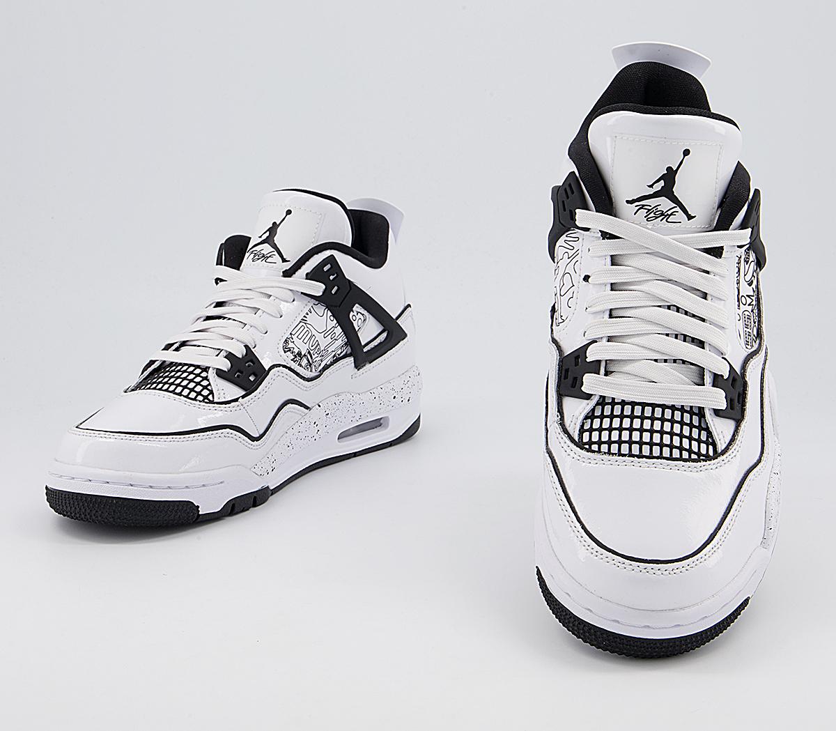 jordan 4 black and white