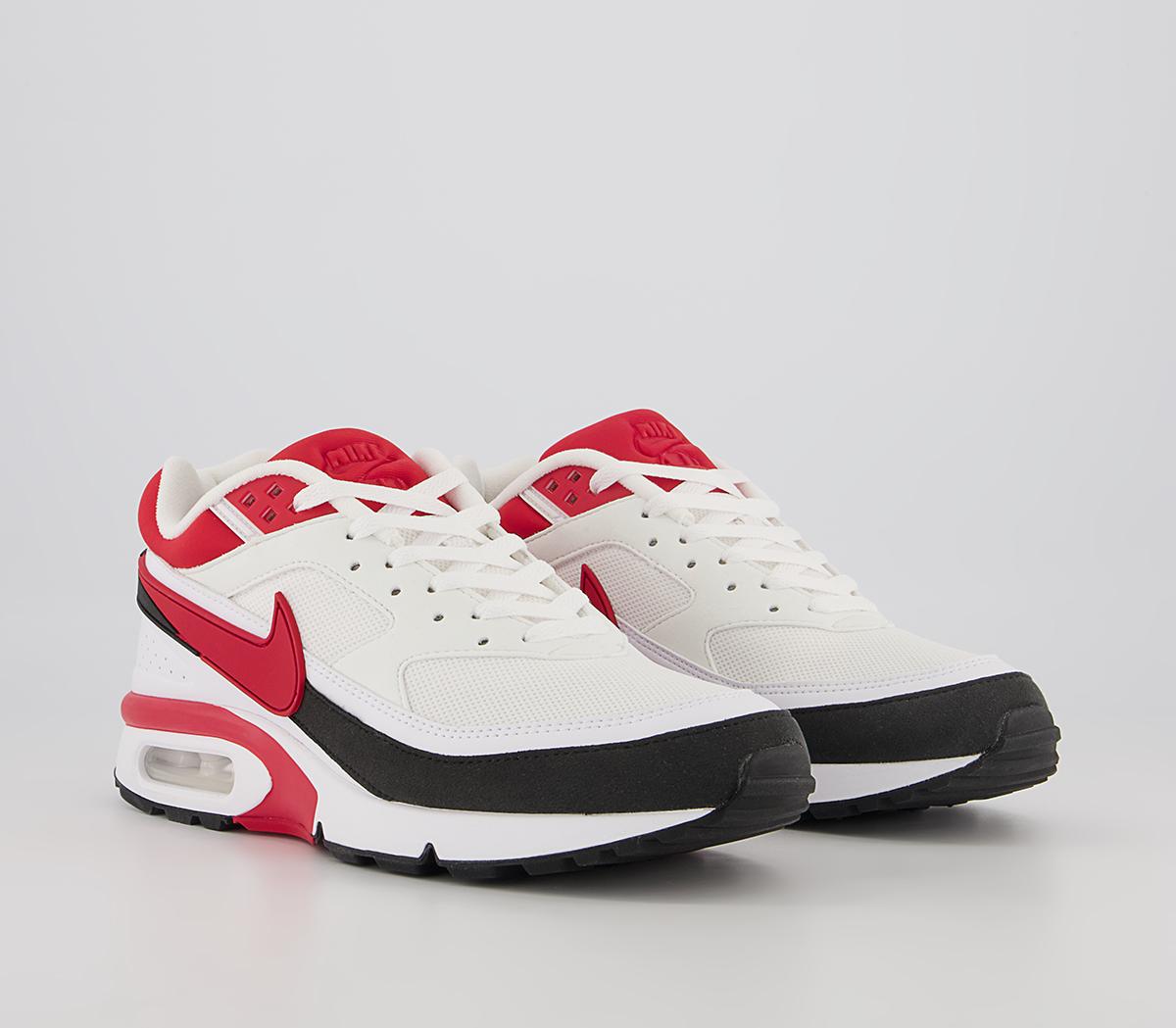 Nike Air Max Bw Og Trainers White Sport Red Black - Nike Air Max