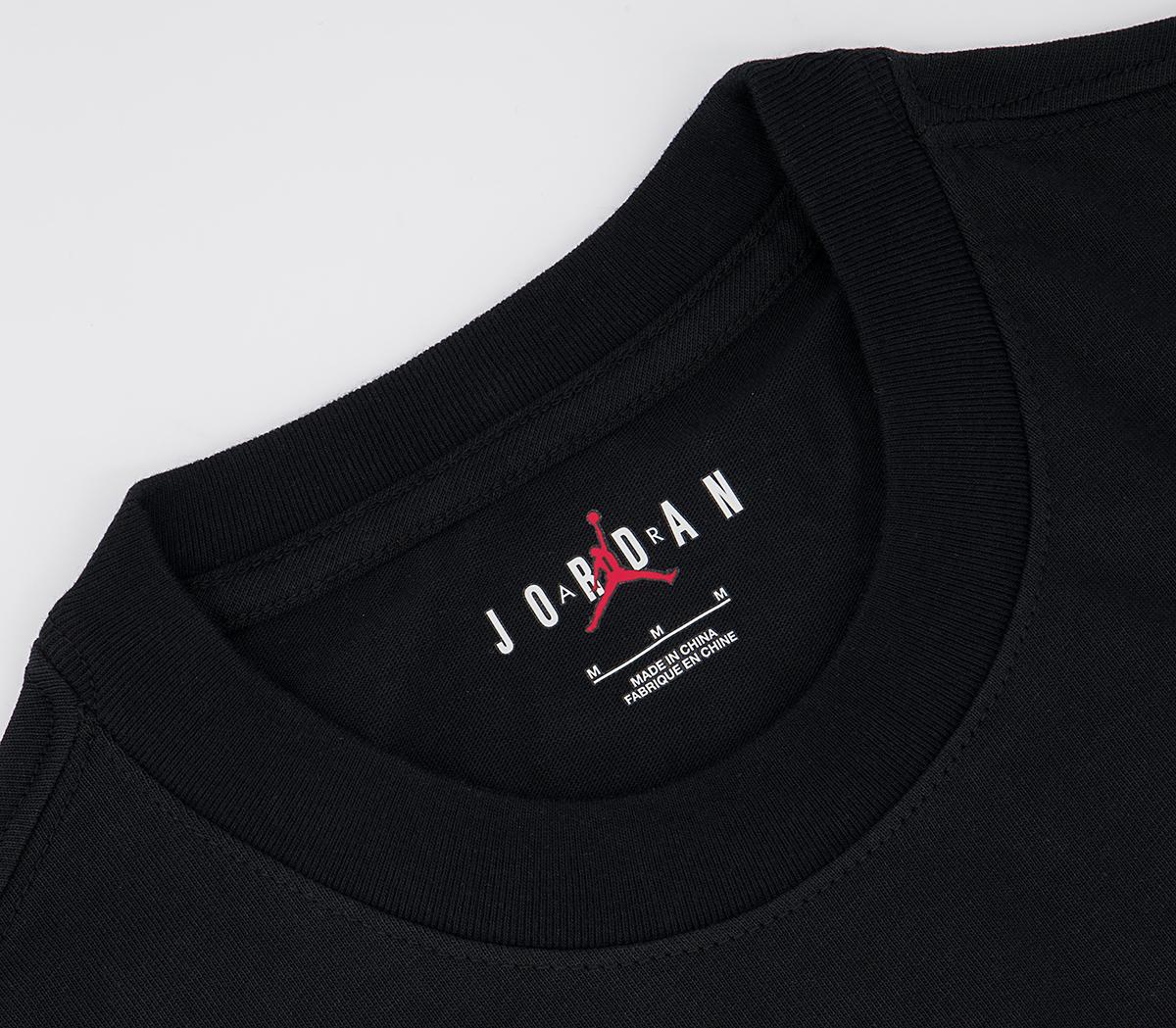 Jordan Mj Flight Essential 85 Ss Crew T-Shirt Black Sail - Accessories