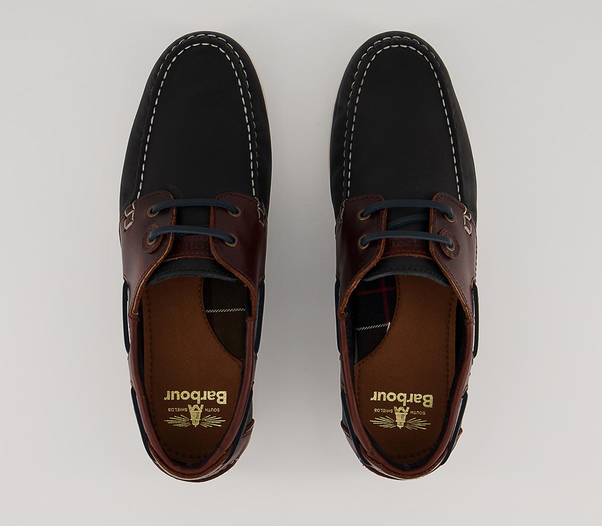 Barbour Capstan Boat Shoes Barbour Capstan Boat Shoes Navy Brown