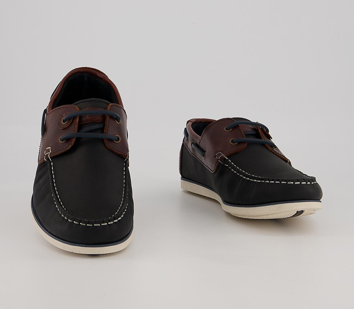 Barbour Capstan Boat Shoes Barbour Capstan Boat Shoes Navy Brown