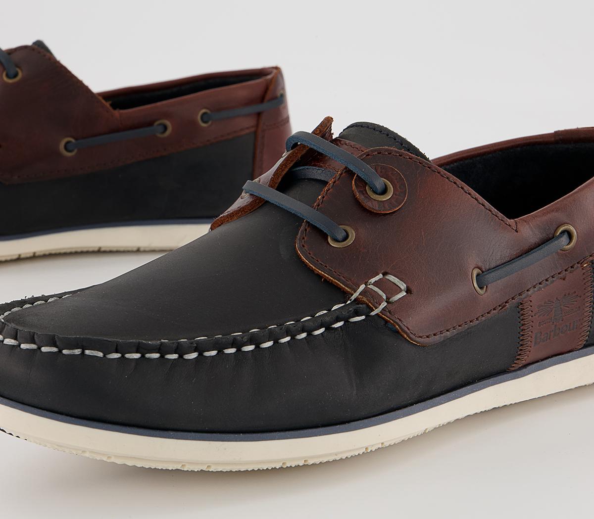 Barbour Capstan Boat Shoes Barbour Capstan Boat Shoes Navy Brown