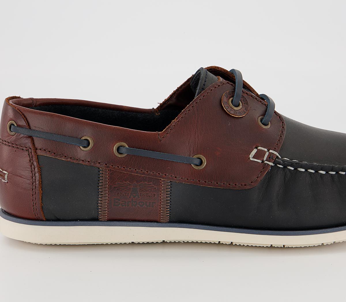 Barbour Capstan Boat Shoes Barbour Capstan Boat Shoes Navy Brown