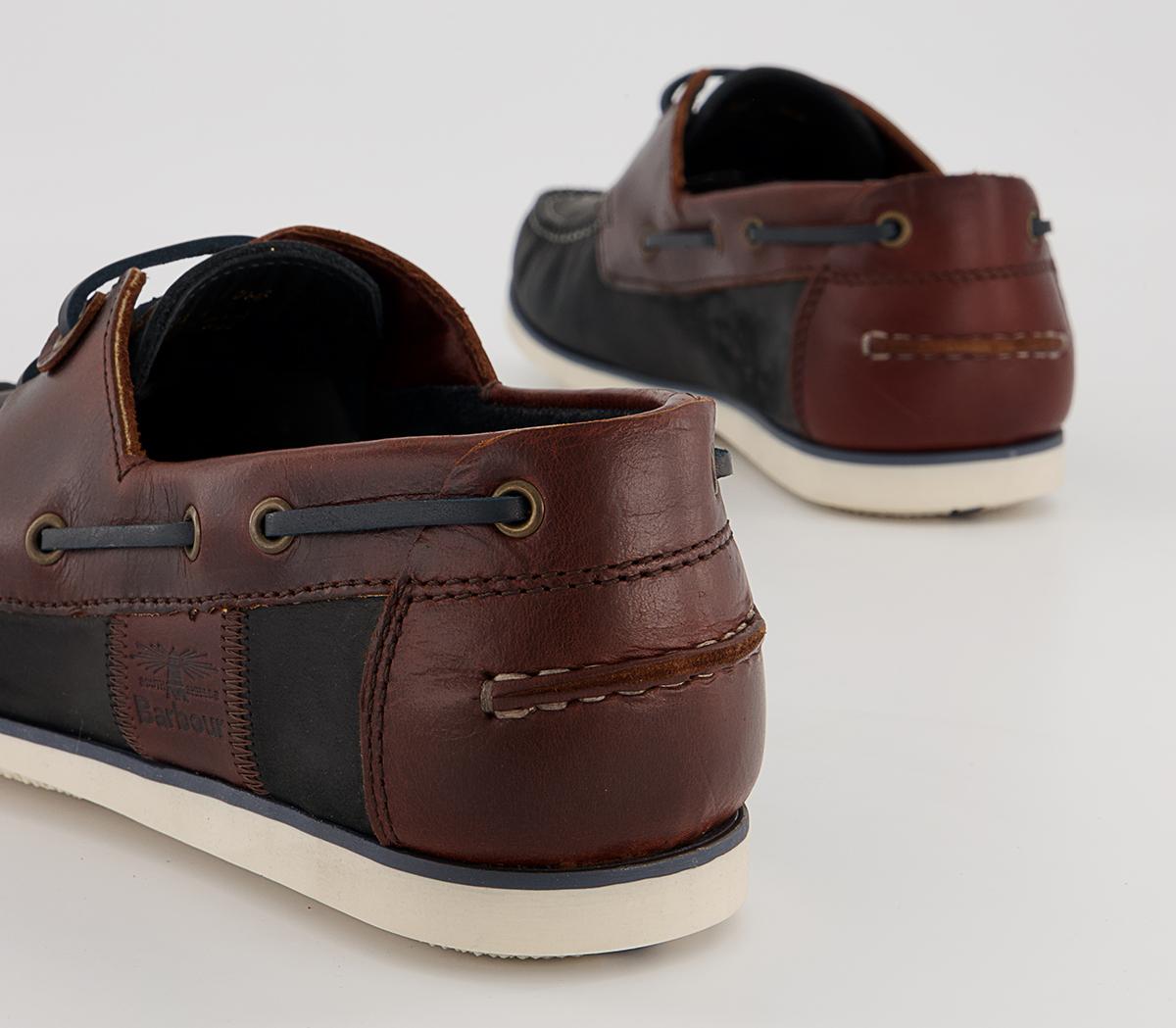 Barbour Capstan Boat Shoes Barbour Capstan Boat Shoes Navy Brown
