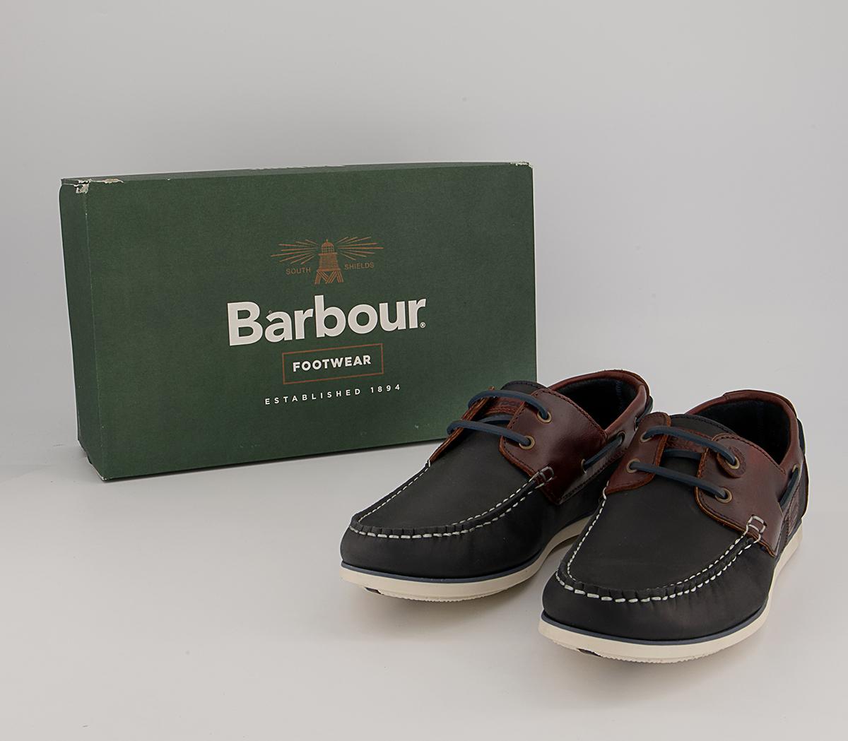 Barbour Capstan Boat Shoes Barbour Capstan Boat Shoes Navy Brown