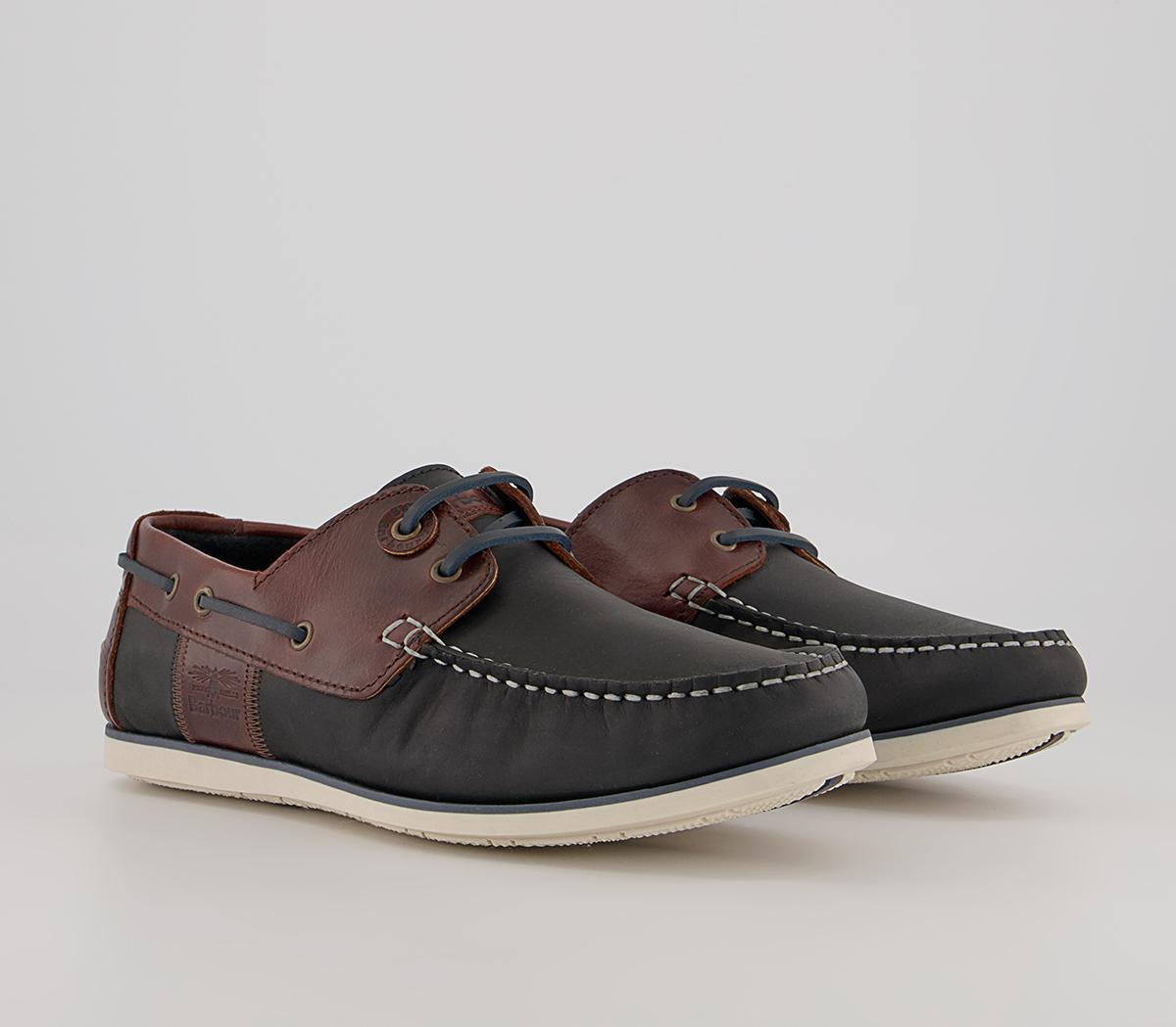 Barbour Capstan Boat Shoes Barbour Capstan Boat Shoes Navy Brown