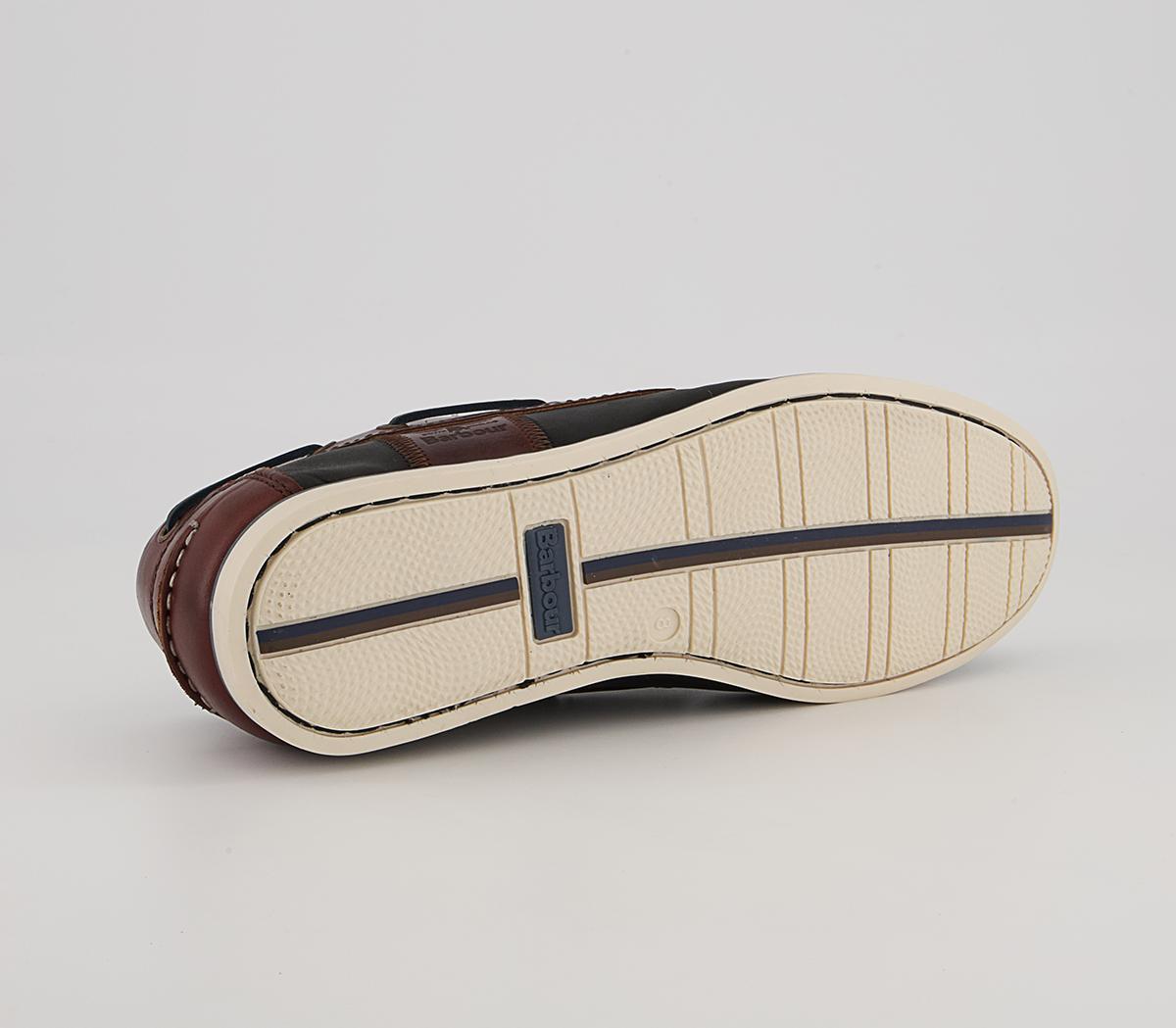Barbour Capstan Boat Shoes Barbour Capstan Boat Shoes Navy Brown